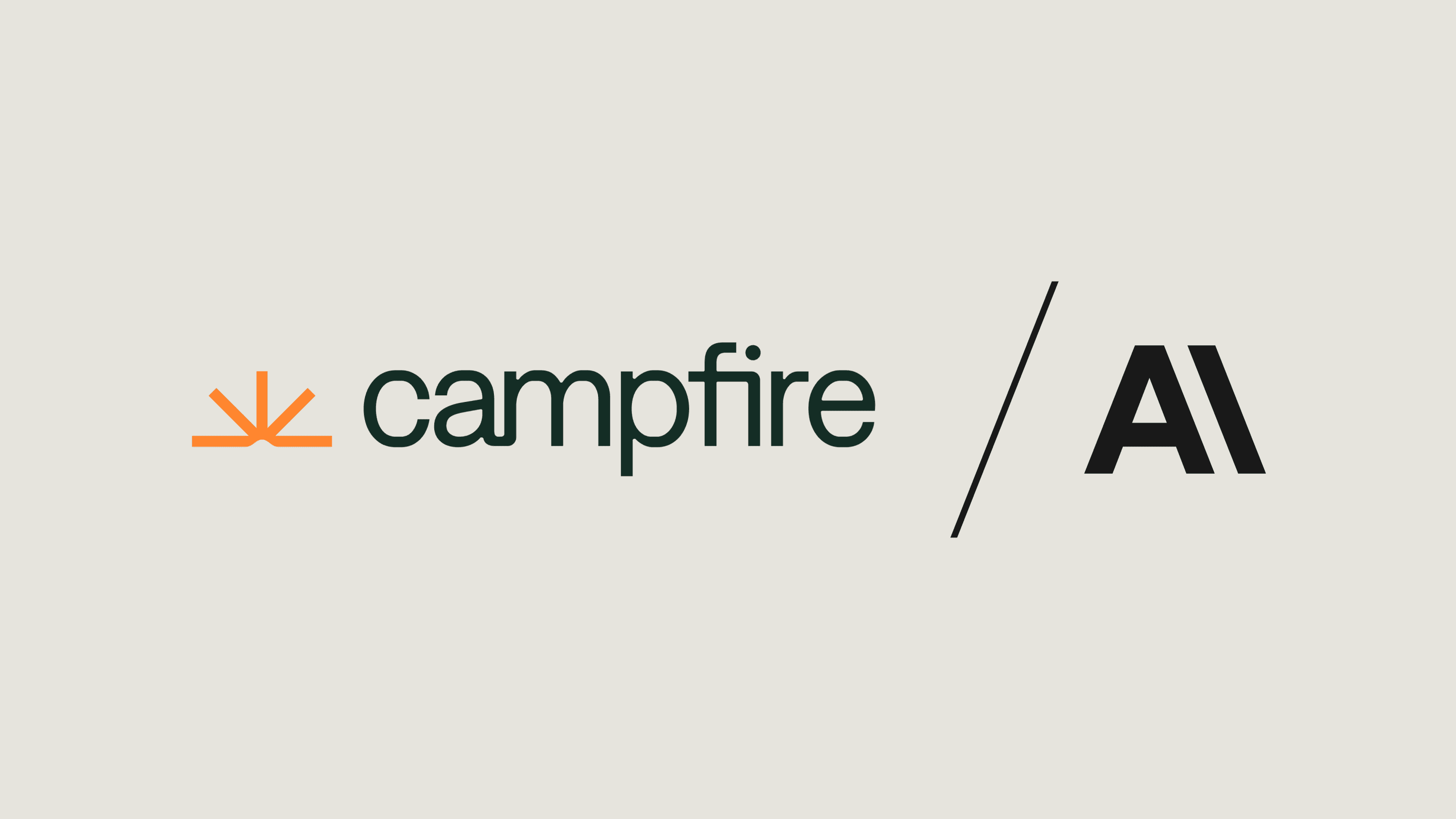 Campfire + Anthropic logo lockup