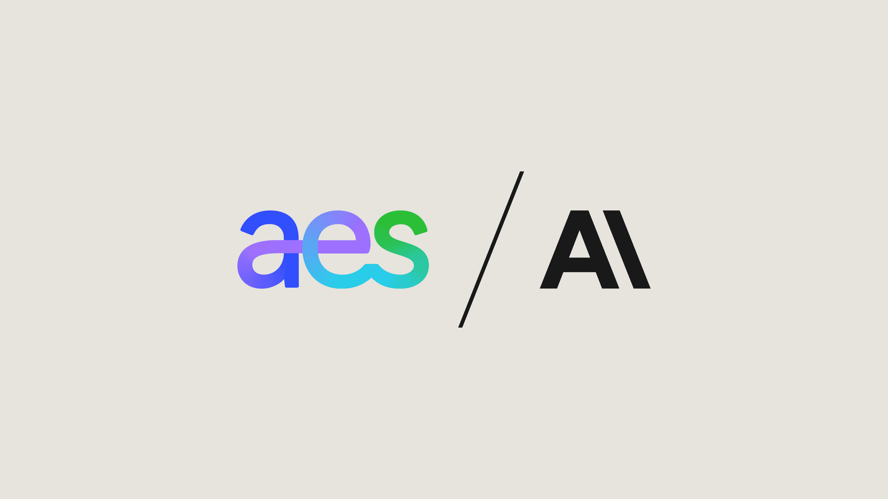 AES + Anthropic logo lockup