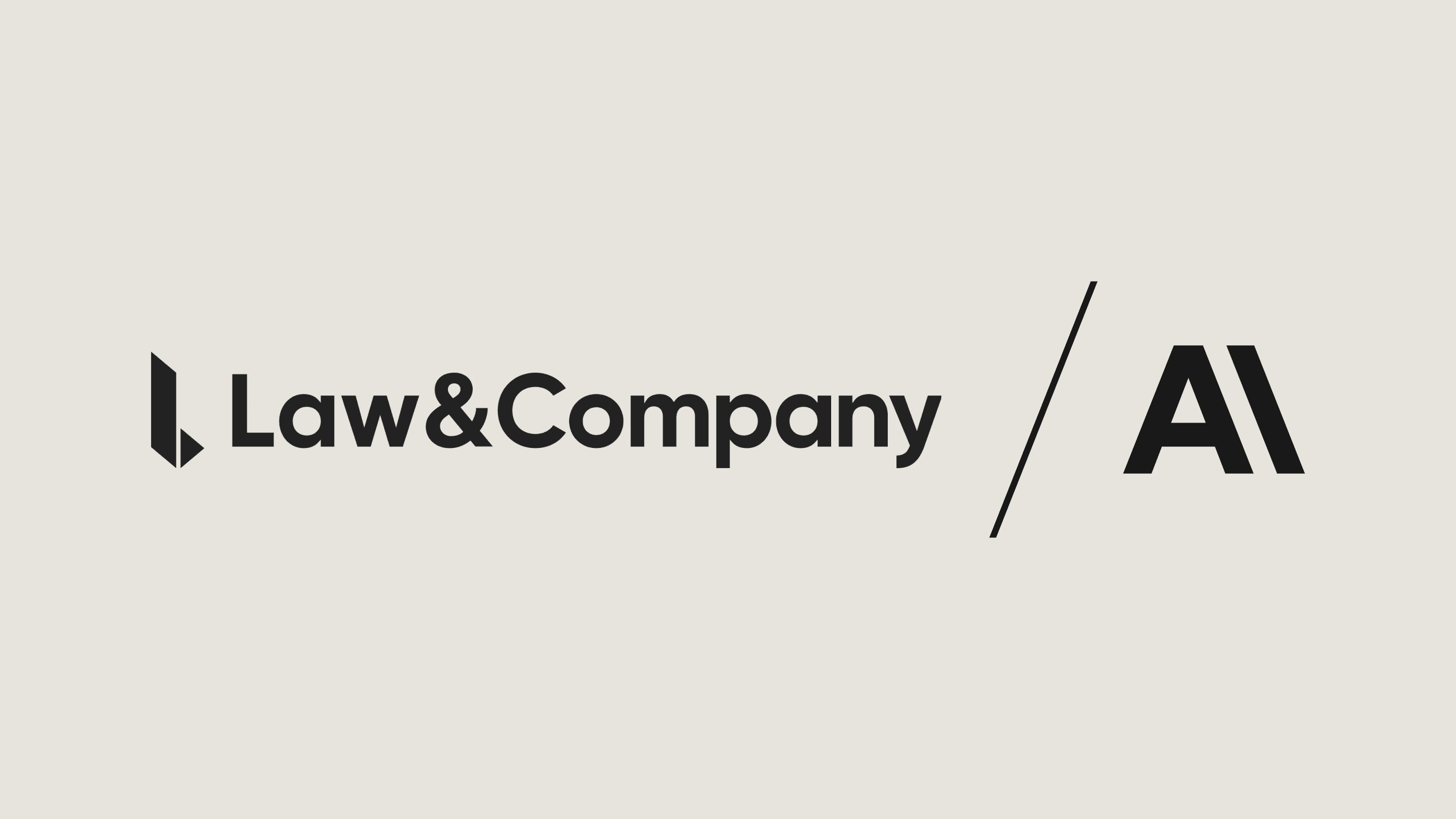 Law&Company + Anthropic logo lockup