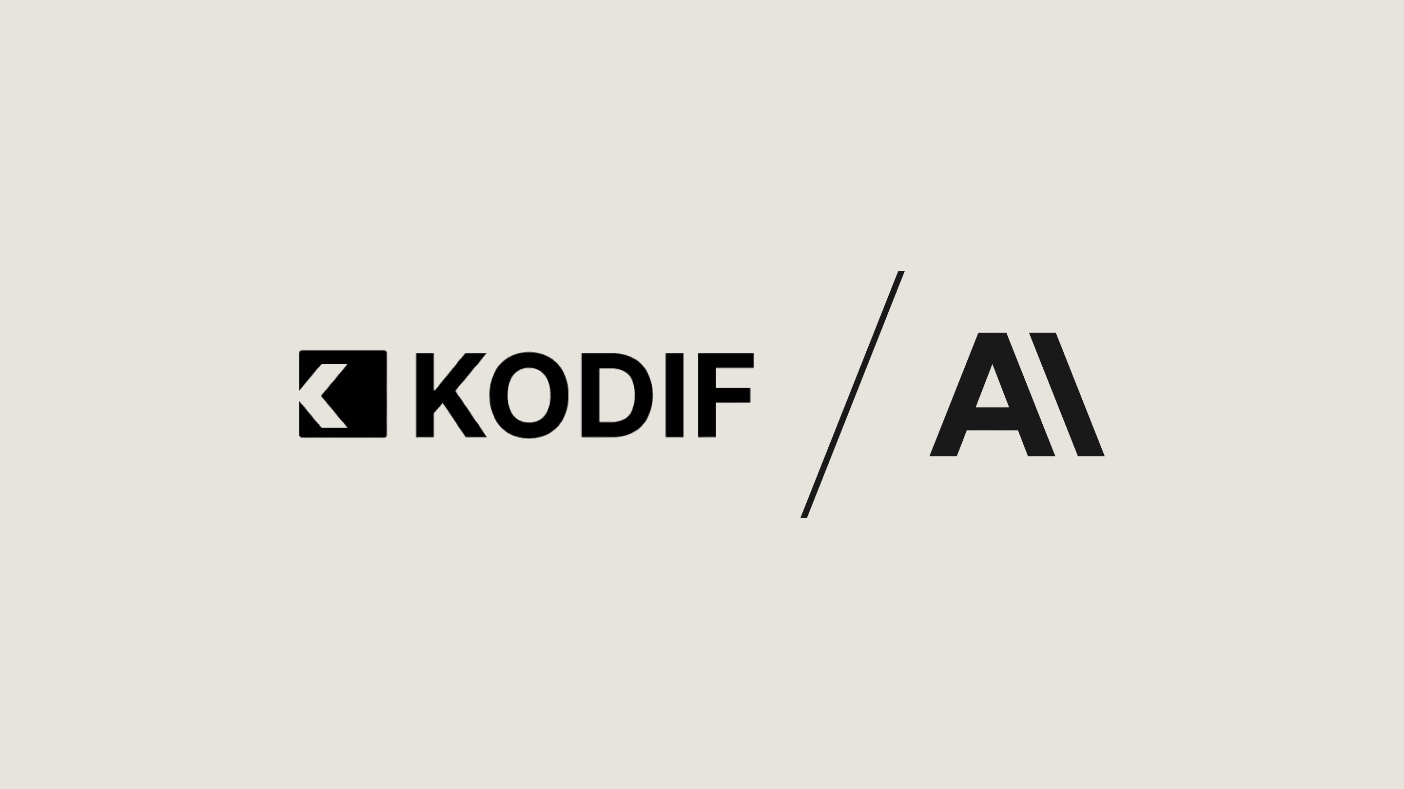 Kodif + Anthropic logo lockup