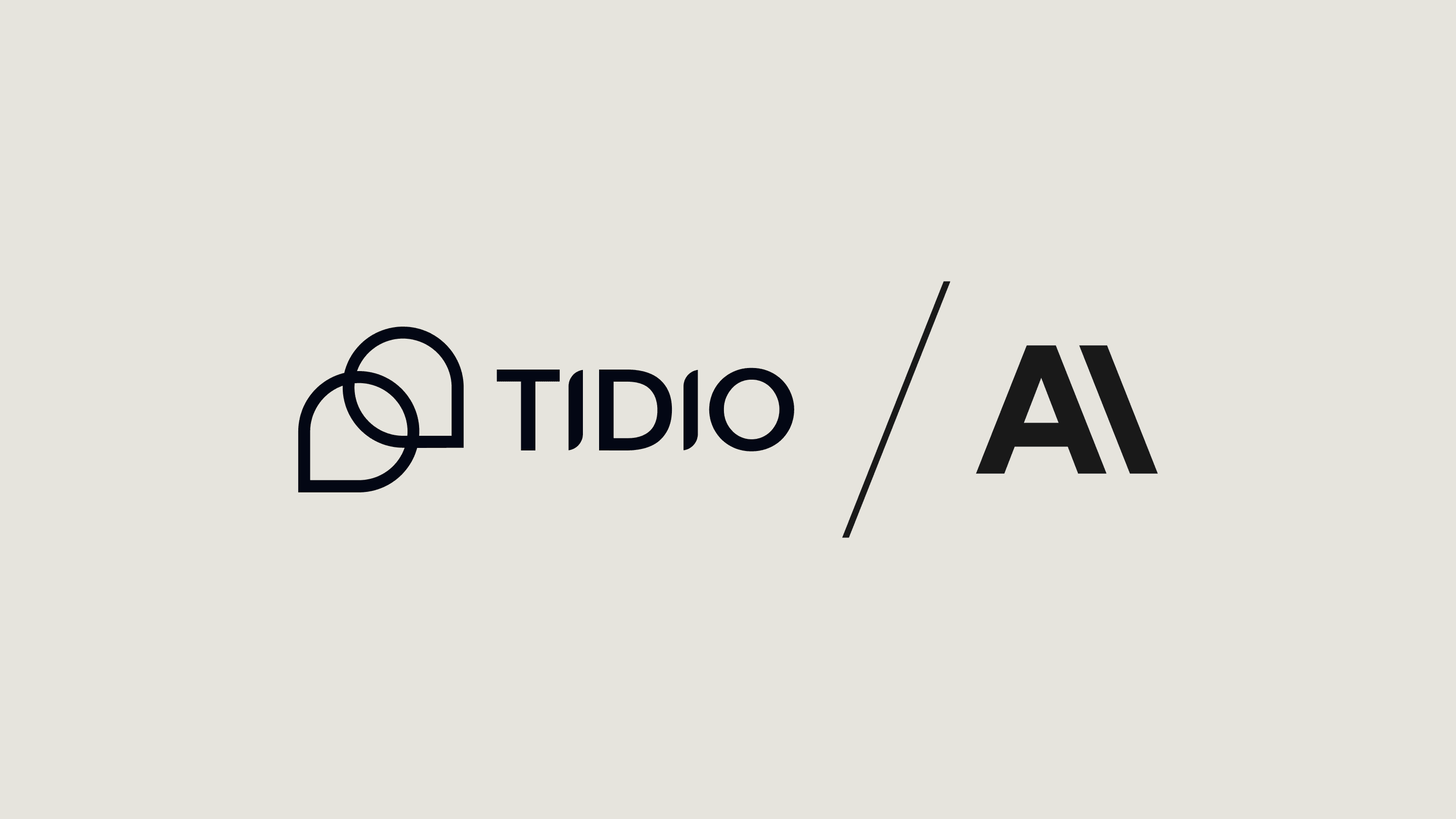 Tidio + Anthropic logo lockup