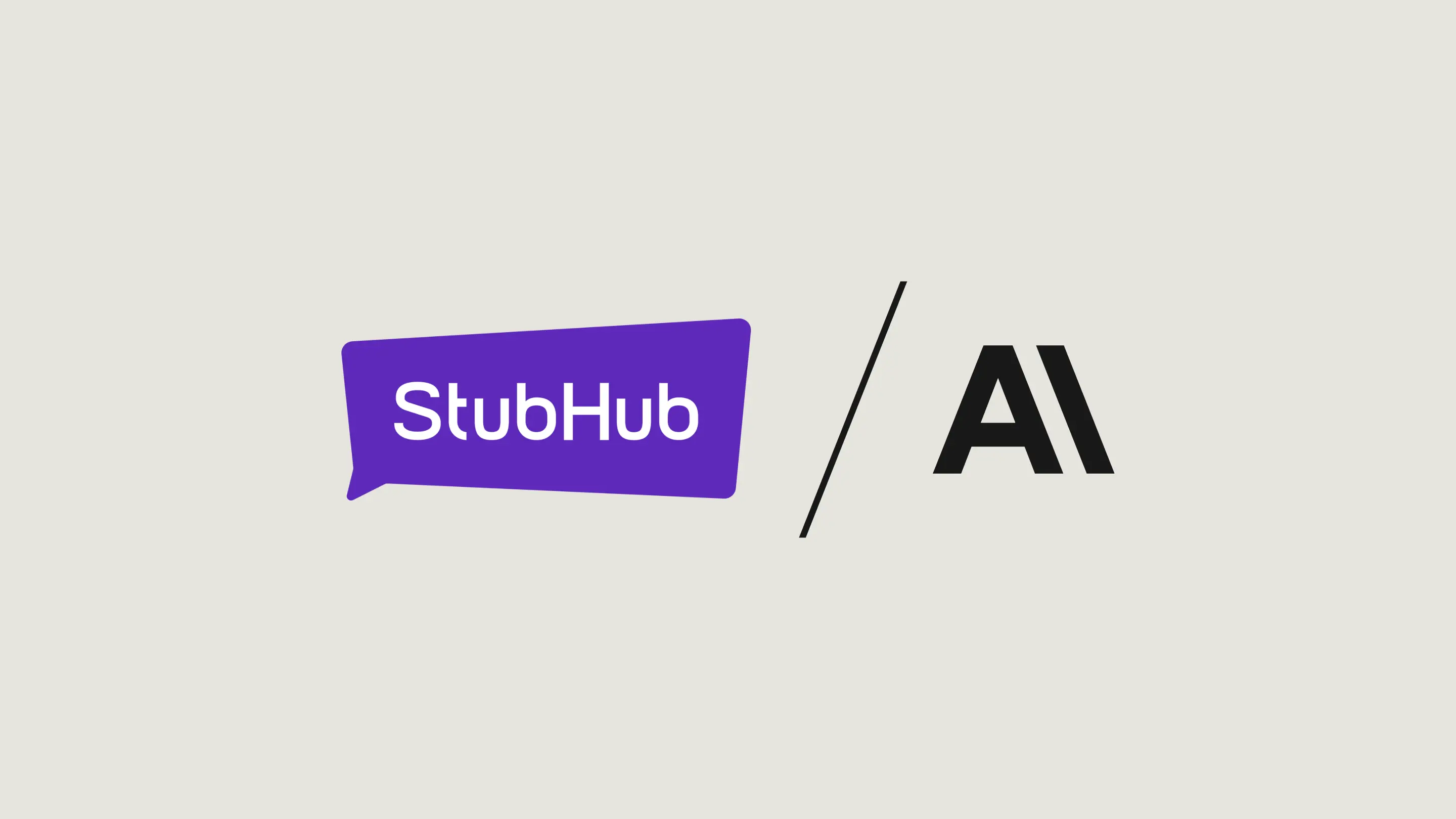 StubHub and Anthropic Logos