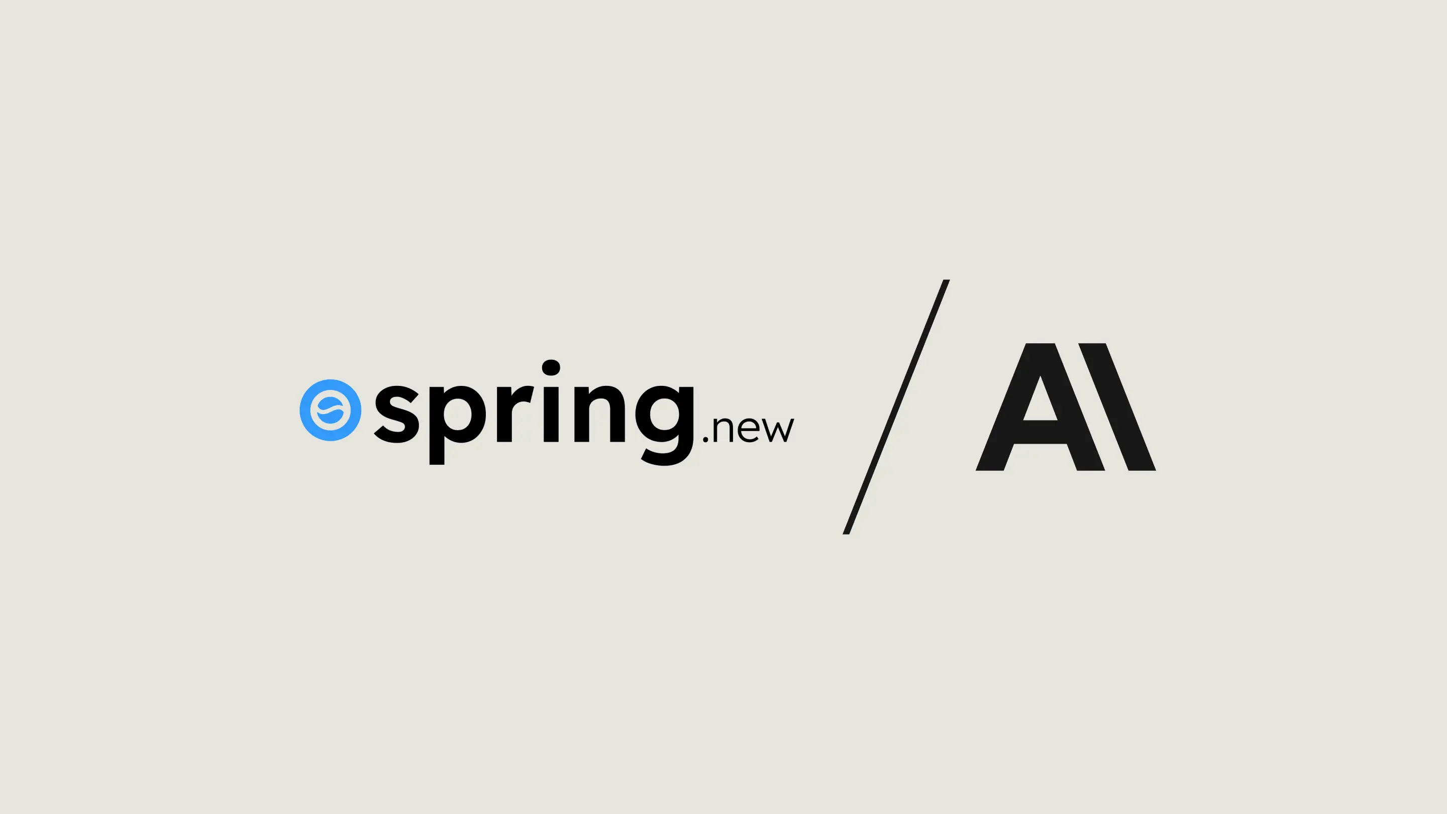 Spring.new and Anthropic Logos