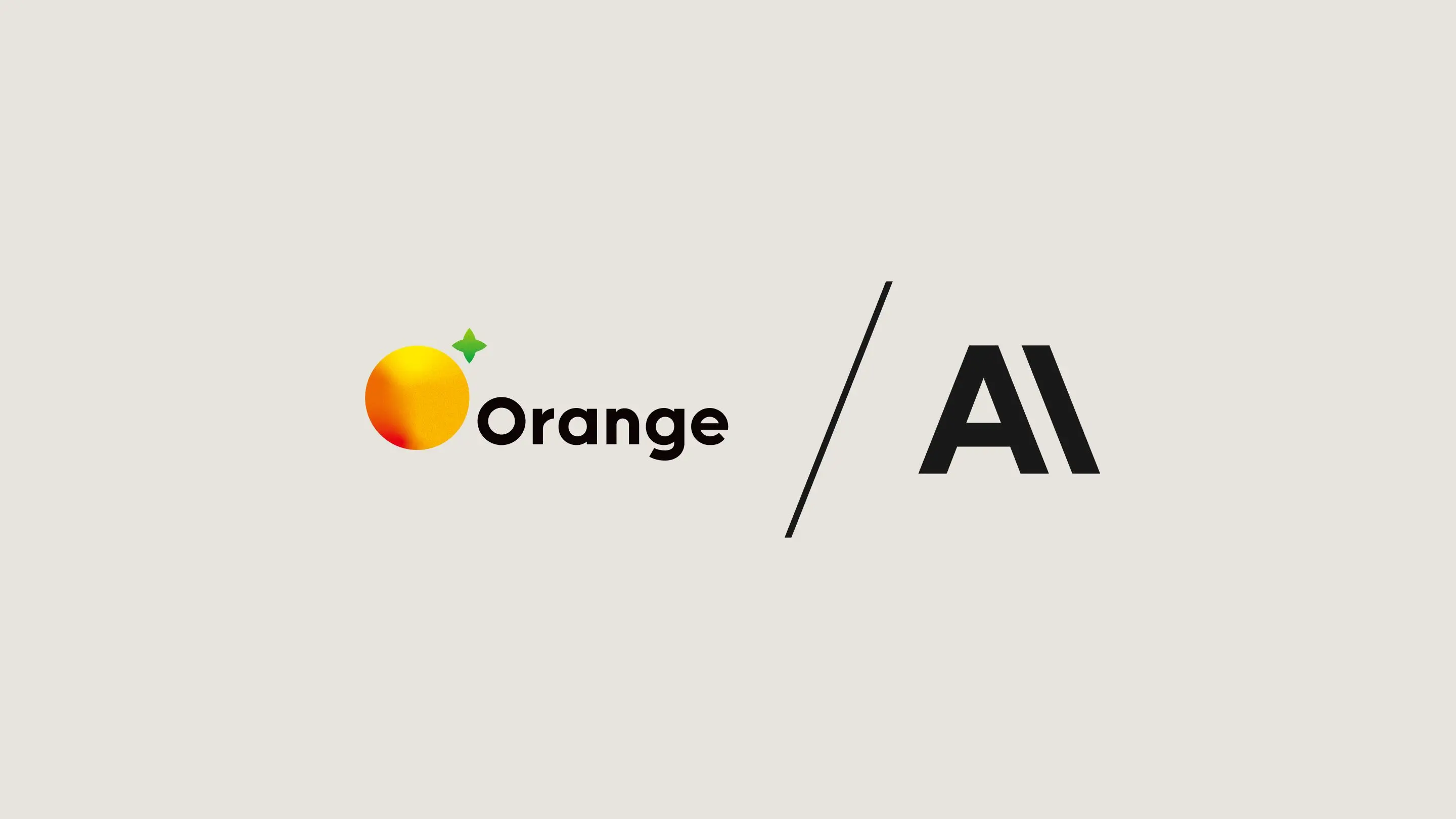 Orange and Anthropic logo lockup