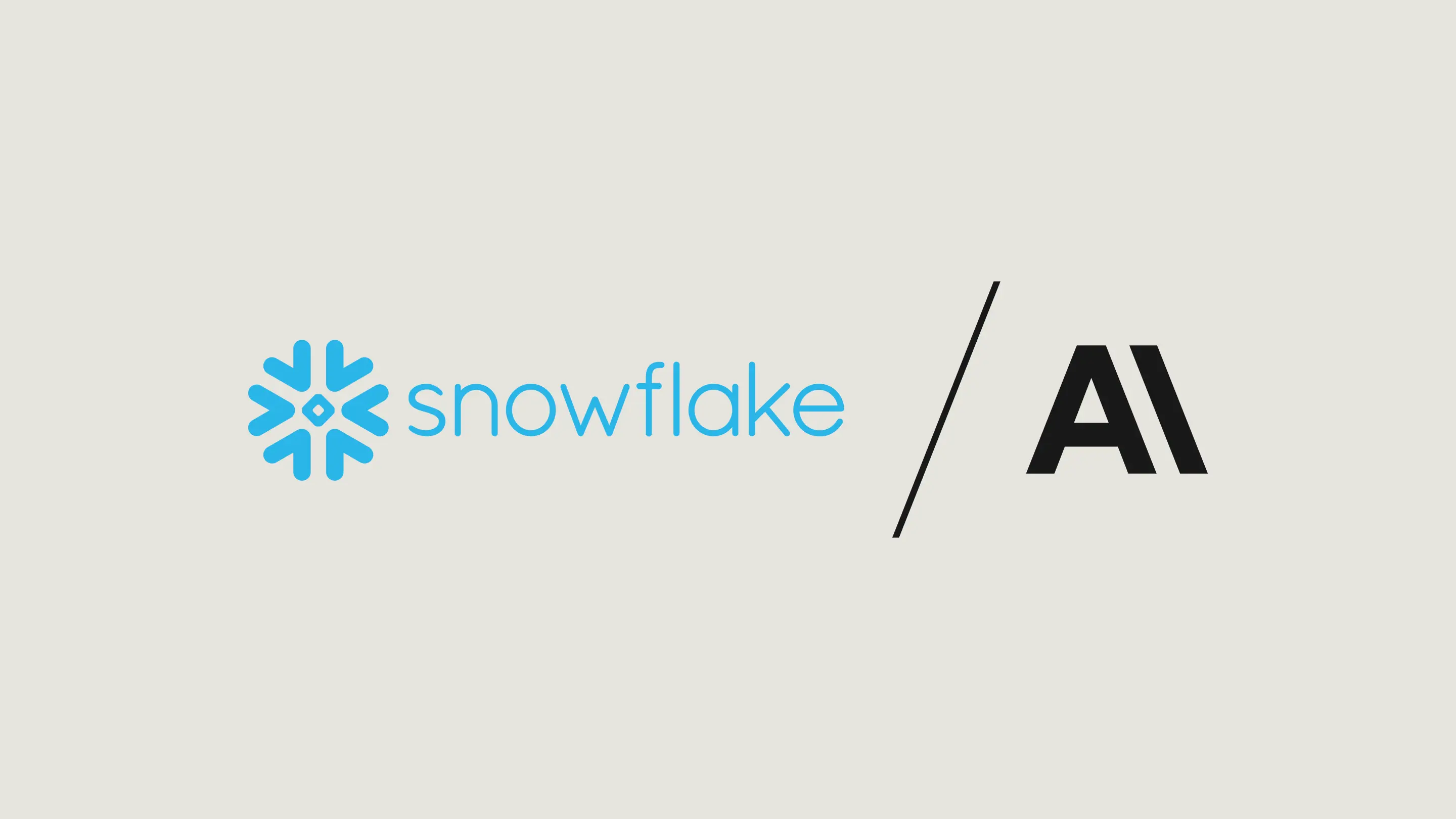 Snowflake + Anthropic logo lockup
