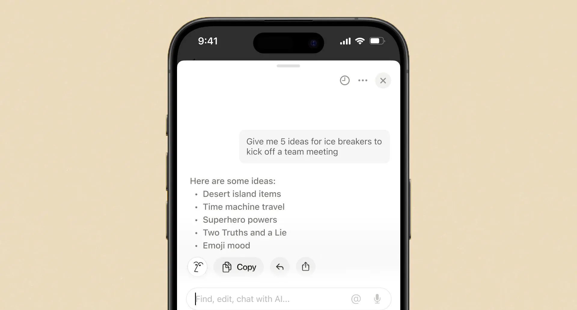 Notion product screenshot
