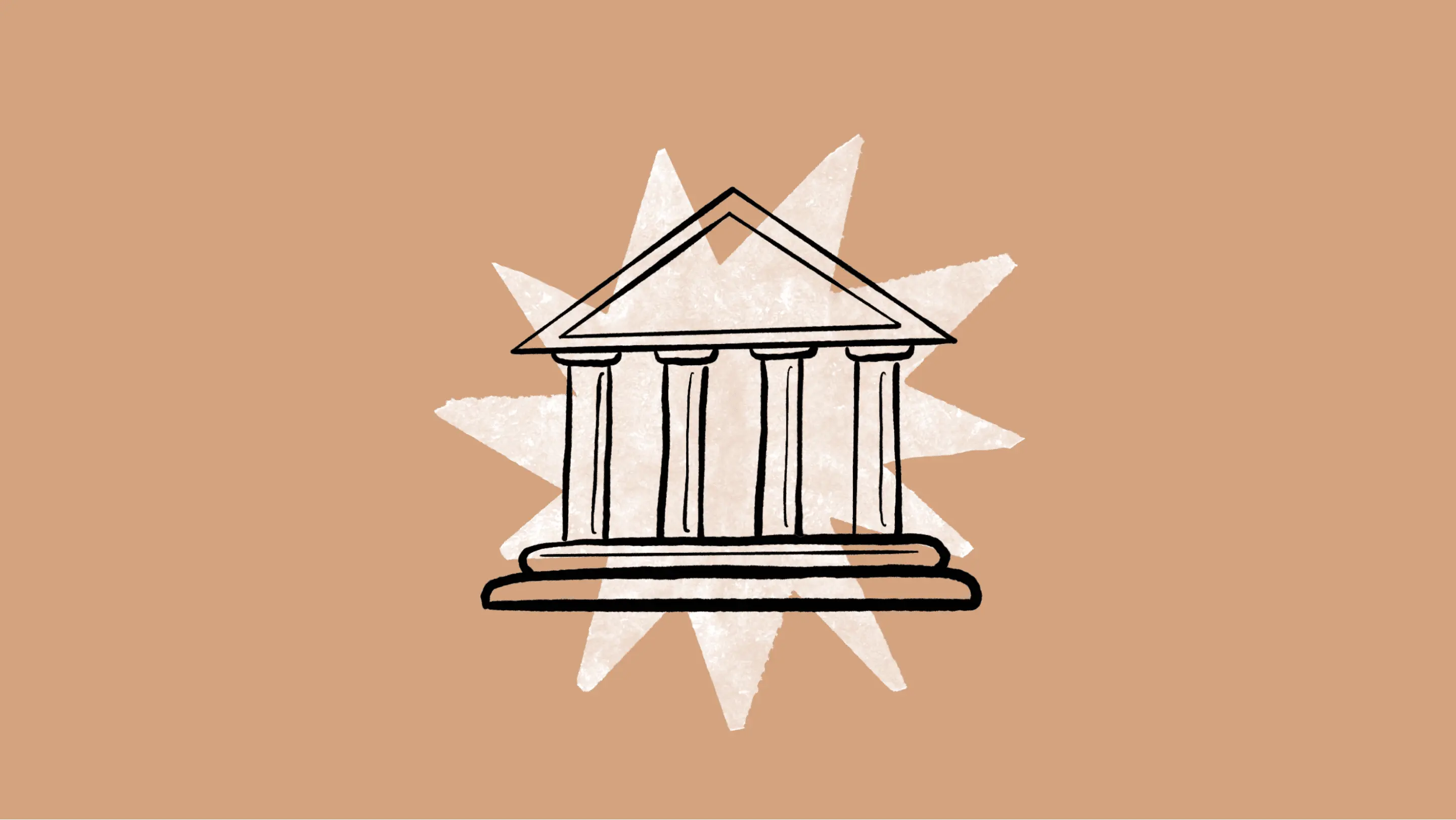 A building with columns