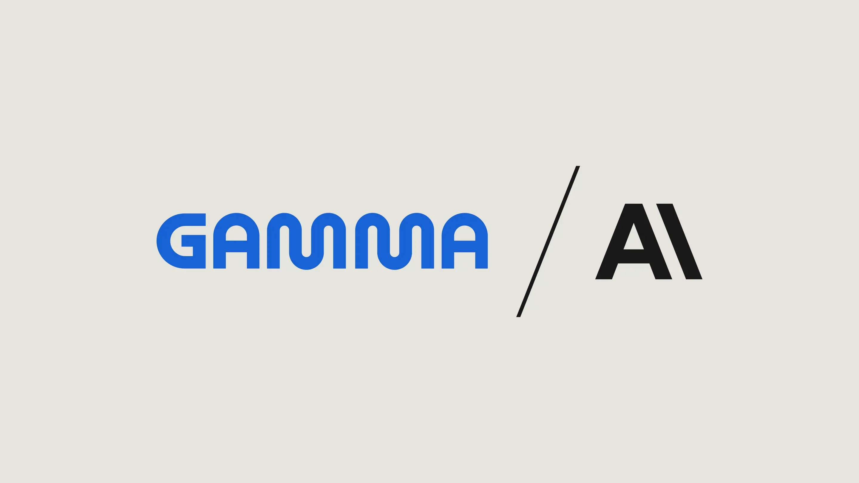 Gamma and Anthropic logo lockup