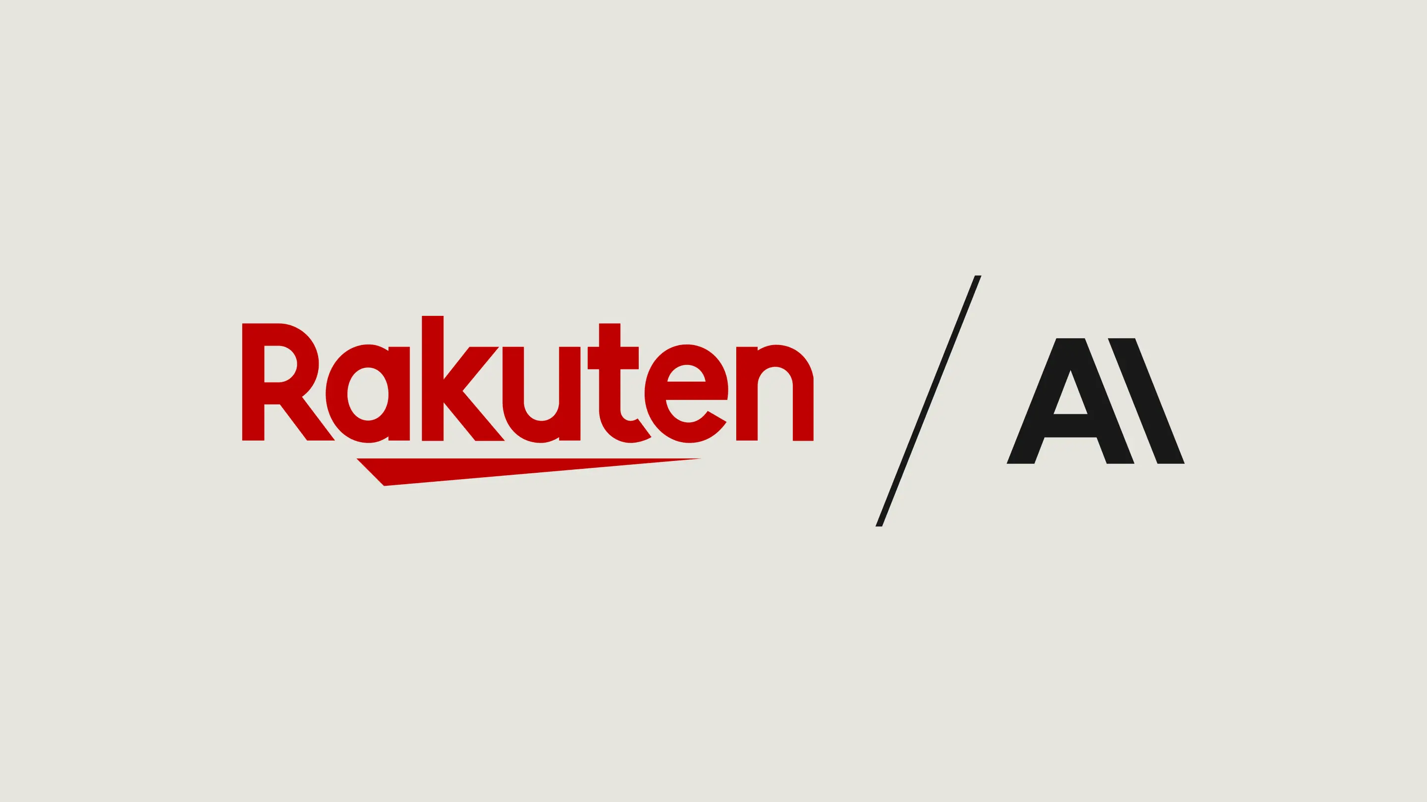 Rakuten + Anthropic logo lockup