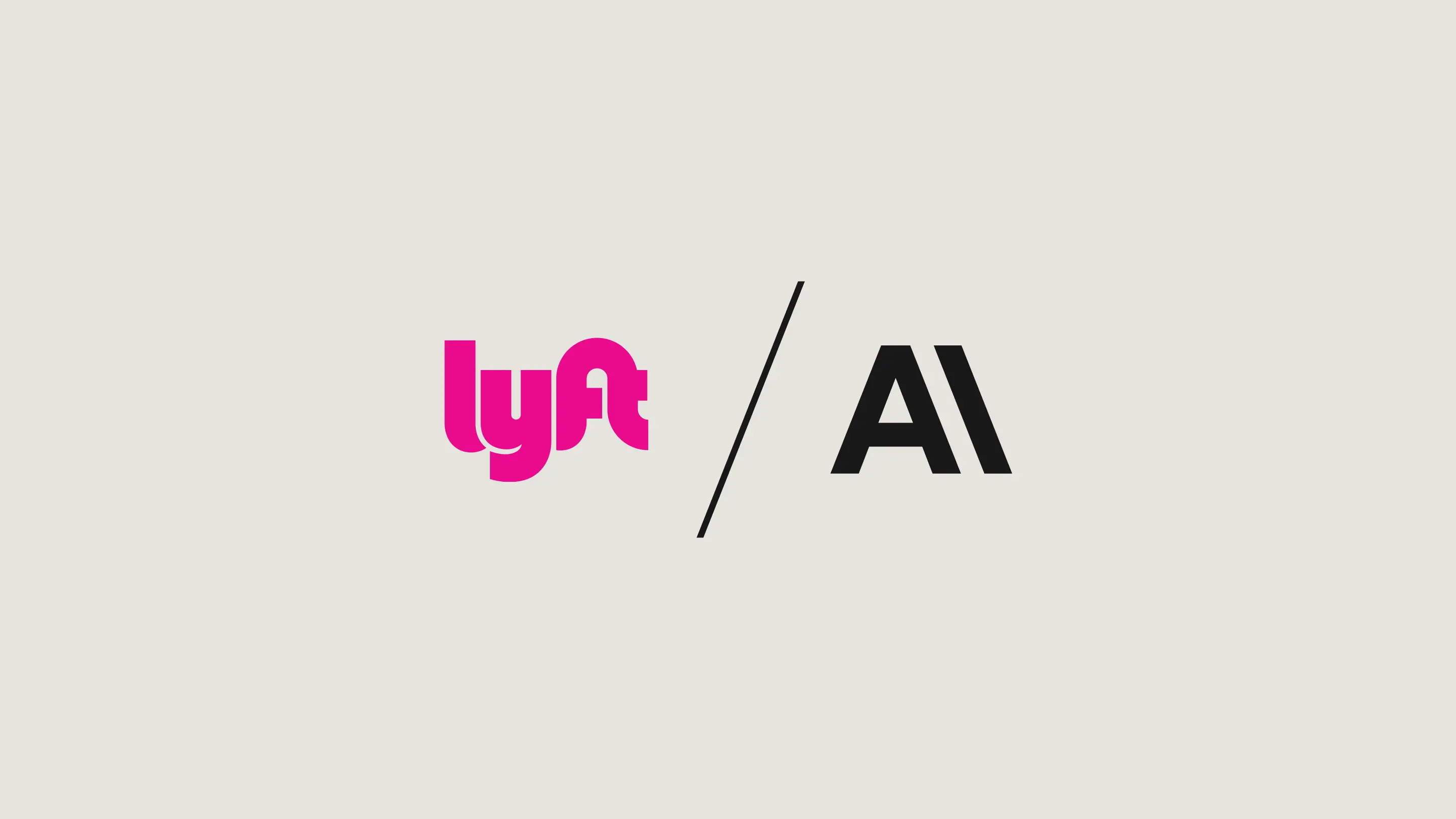 Lyft + Anthropic logo lockup