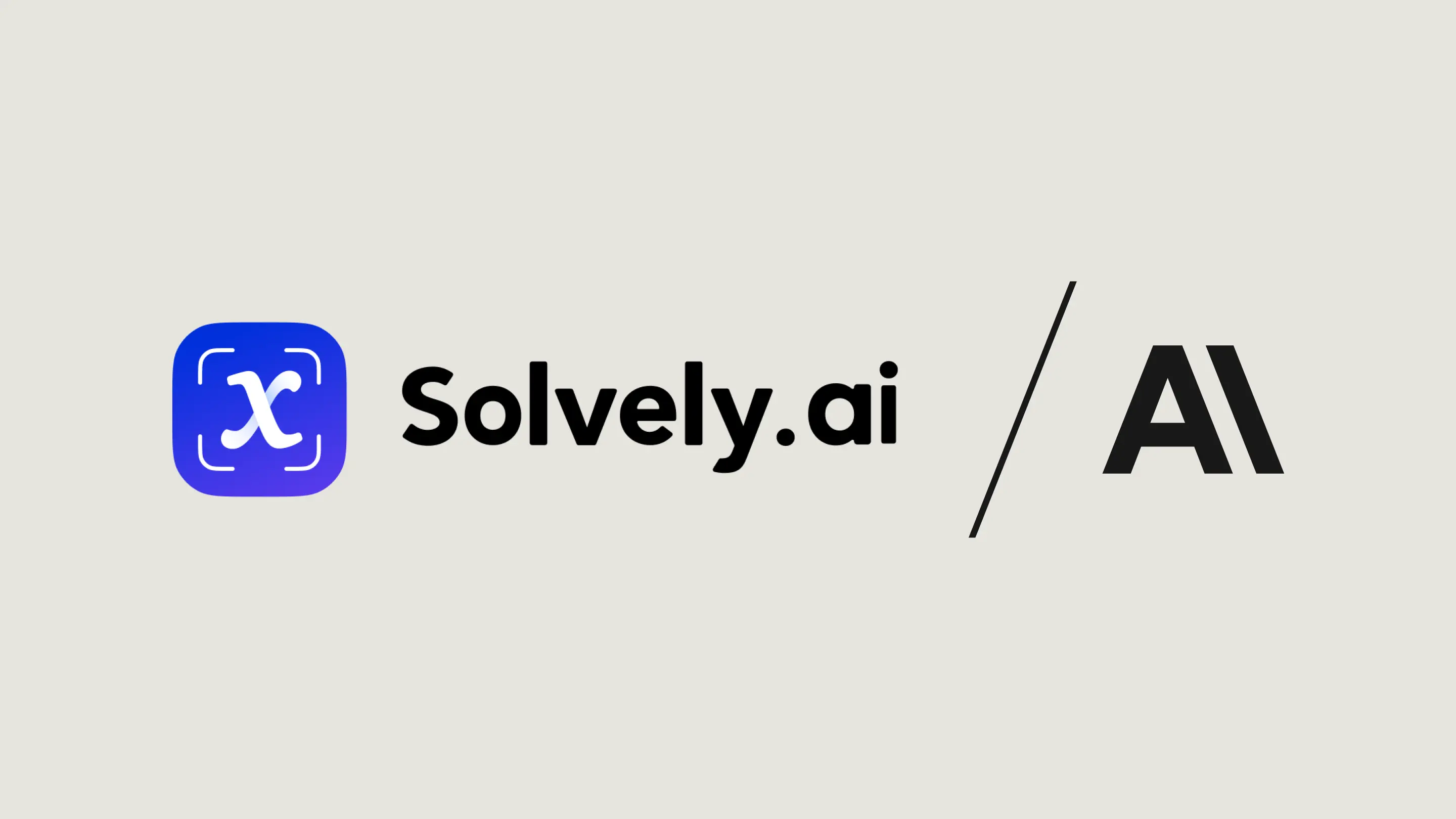 Solvely + Anthropic logo lockup